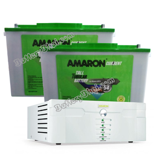 Amaron 1400 Sine Wave UPS and 2 pcs Amaron Current AR150TT54