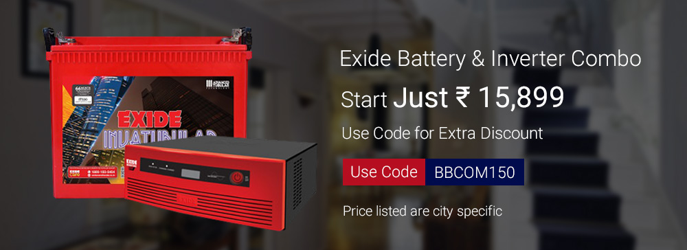 Exide Inverter Battery Combo