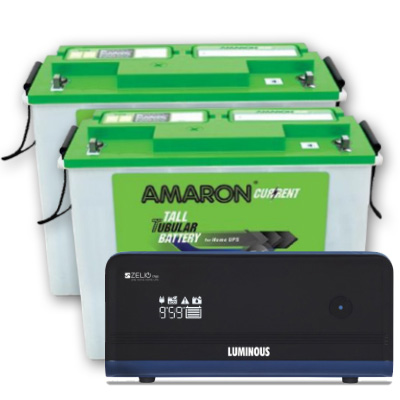 Zelio+ 1700 Home UPS and 2pcs Amaron AAM-CR-AR150TN54