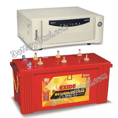 Microtek + Exide Combo-Microtek SW EB 900 Home UPS and Exide InvaMaster IMST1500